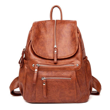 Mochila Urbana Mujer Cuero marron